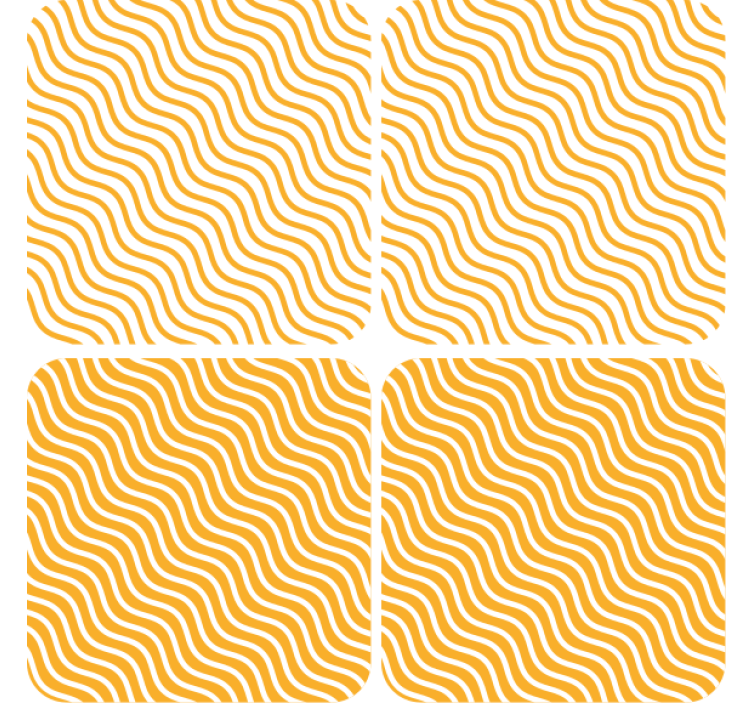 Texture coasters wavy pattern surface - TenStickers