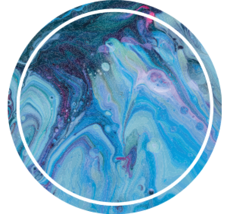 Texture coasters with swirling blue design - TenStickers