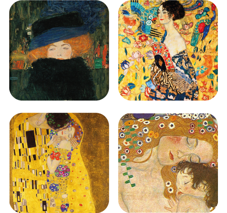 Vintage coaster classic art portraits display - TenStickers