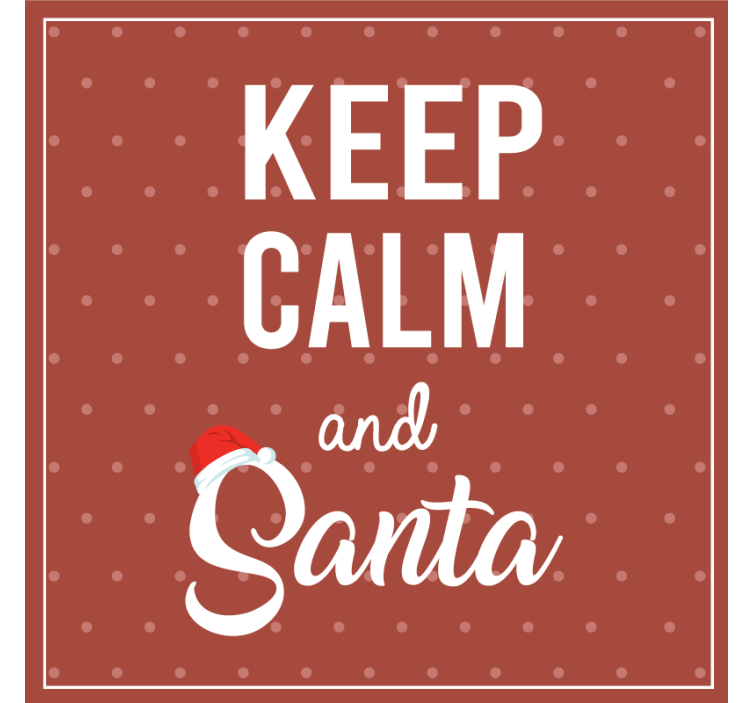 Christmas coasters with jolly quote design - TenStickers