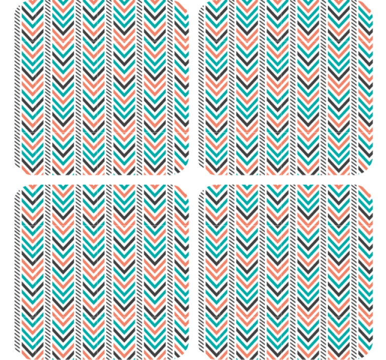 Texture coasters chevron pattern essentials - TenStickers