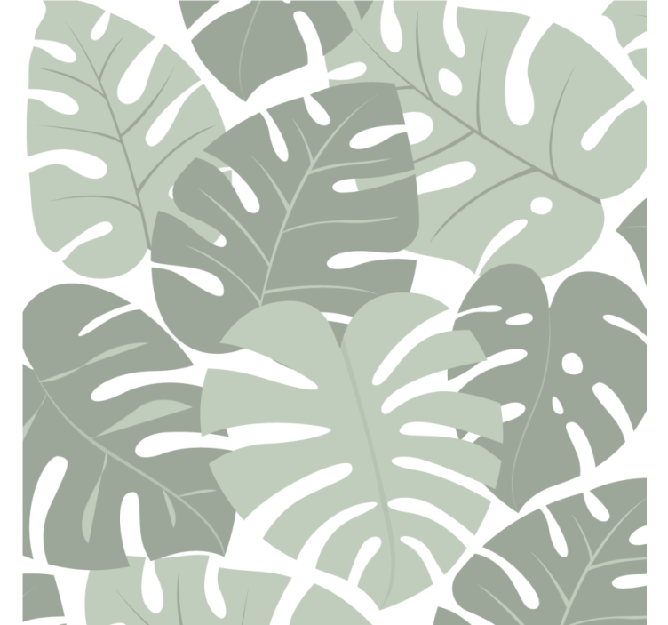 Texture coasters leafy monstera designs - TenStickers