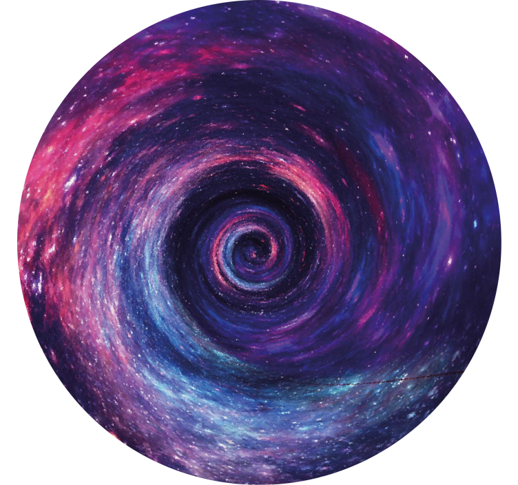Massive black hole modern coaster - TenStickers