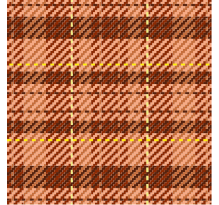 Texture coasters brown plaid pattern - TenStickers
