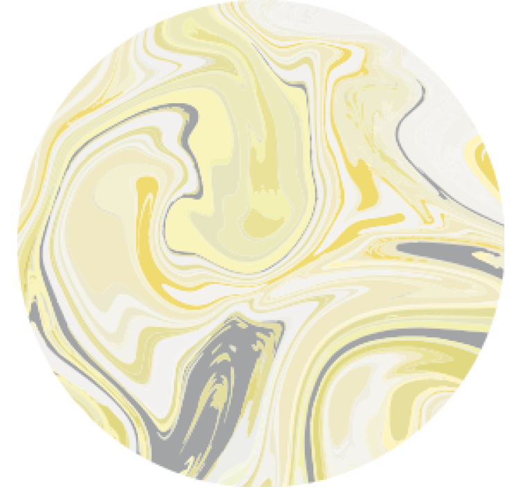 Texture coasters marbled yellow swirl pattern - TenStickers