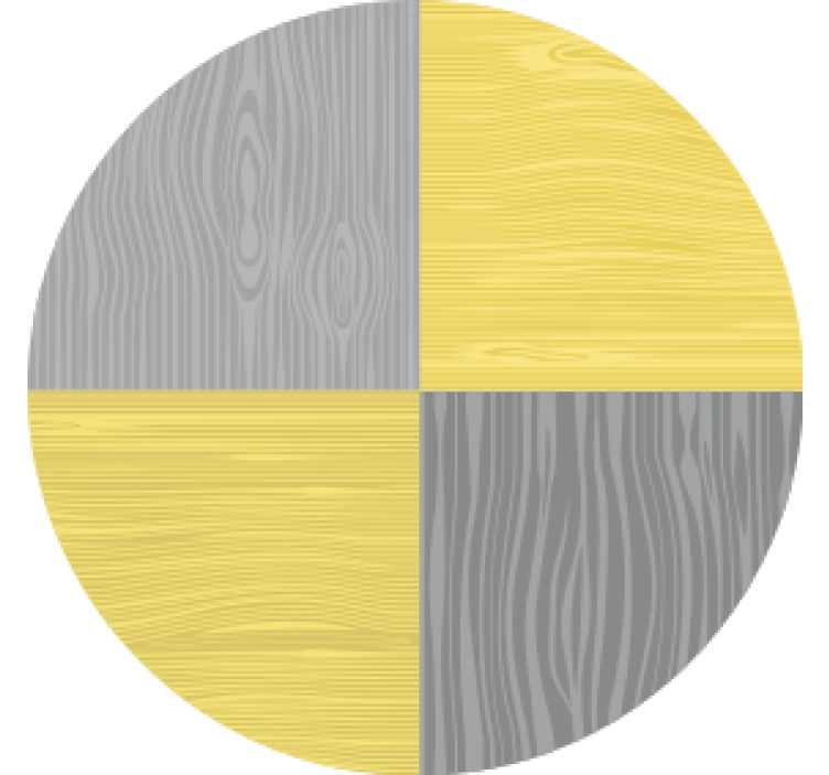 Texture coasters wood grain circular pattern - TenStickers