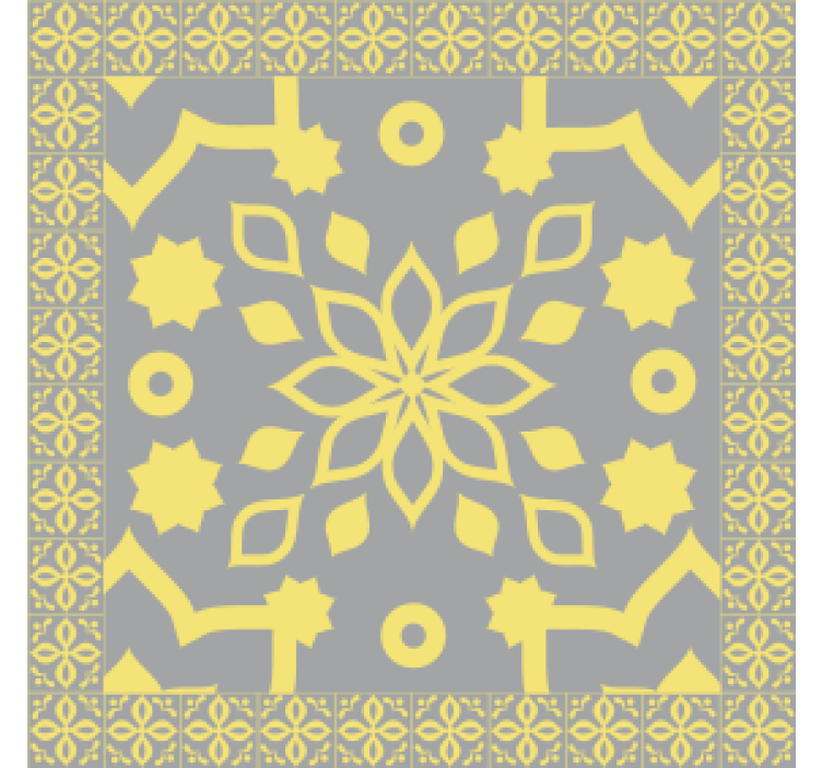 Texture coasters with detailed botanical design - TenStickers