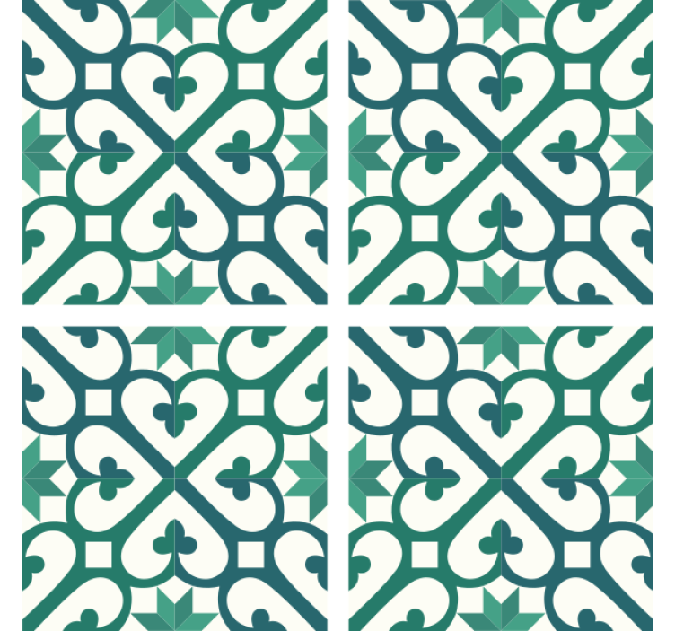 Texture coasters with intricate geometric design - TenStickers