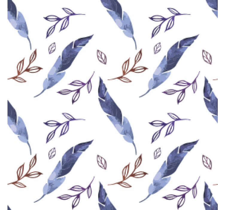 Elegant abstract  feather  vintage coaster - TenStickers