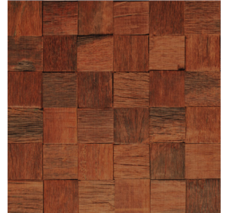 Wooden texture of brown wood planks coaster - TenStickers