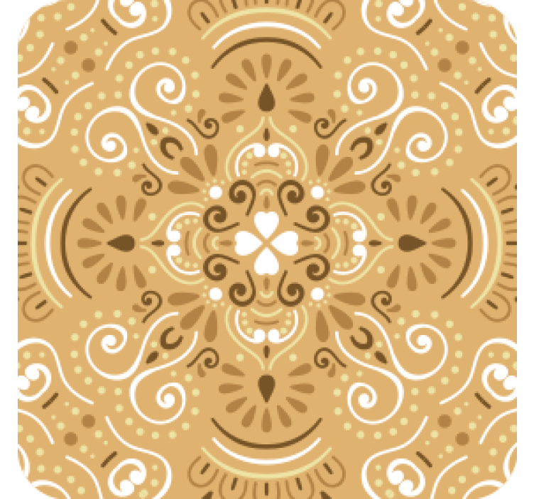 Texture coasters intricate swirl design - TenStickers