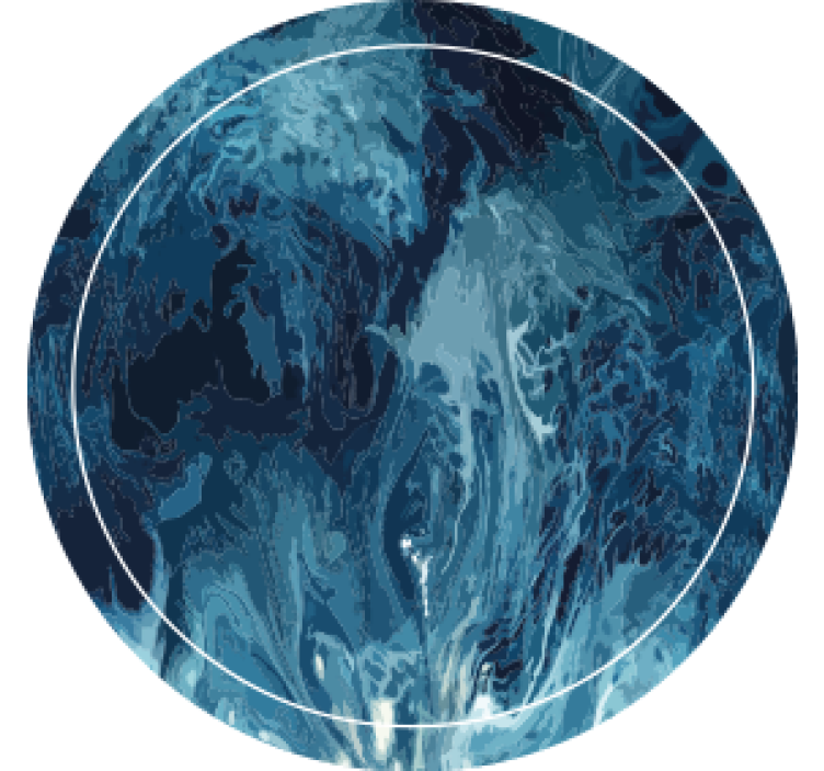 Texture coasters abstract blue swirl design - TenStickers