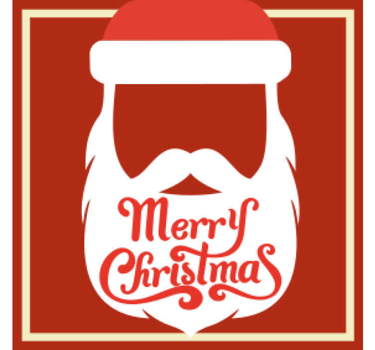 Christmas coasters santa claus design - TenStickers