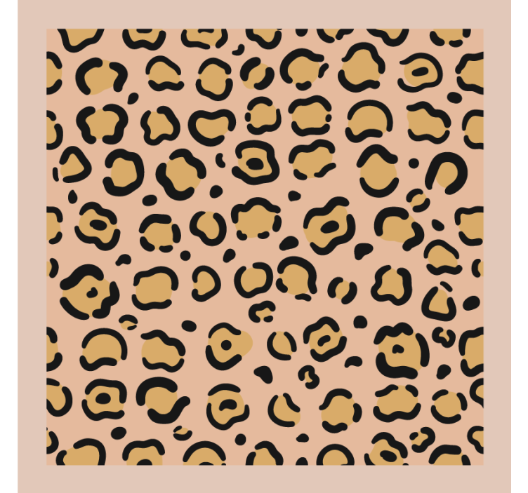 Texture coasters leopard print design - TenStickers