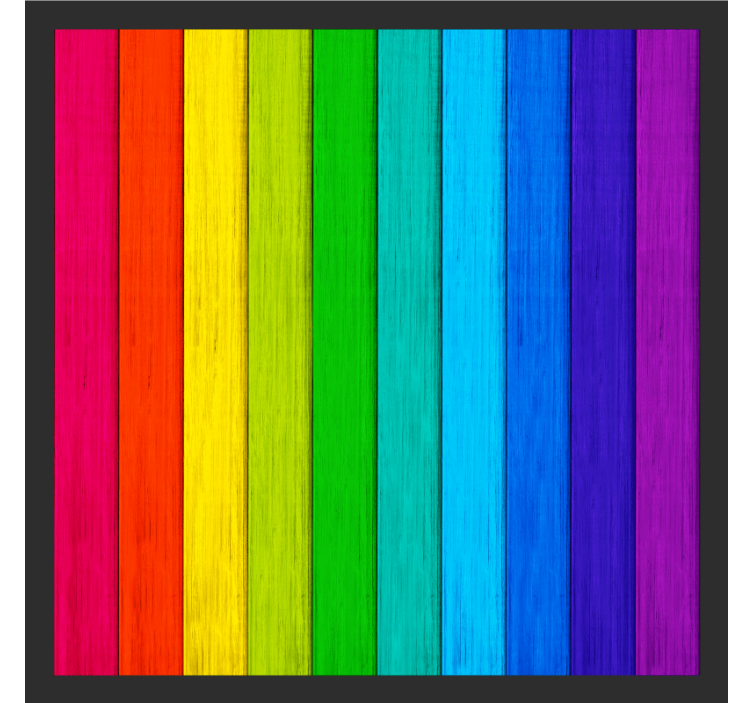 Vibrant color stripes texture coasters - TenStickers