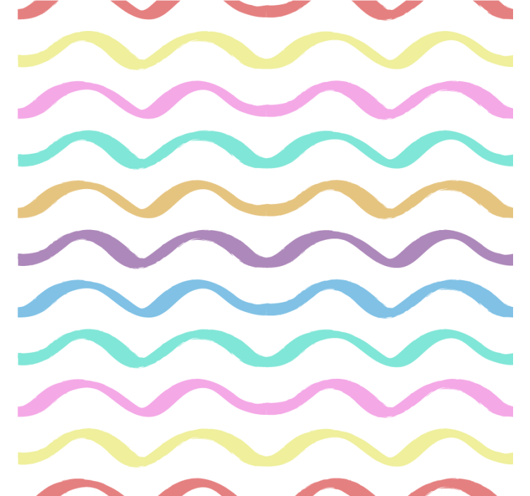 Texture coasters vibrant curvy design - TenStickers