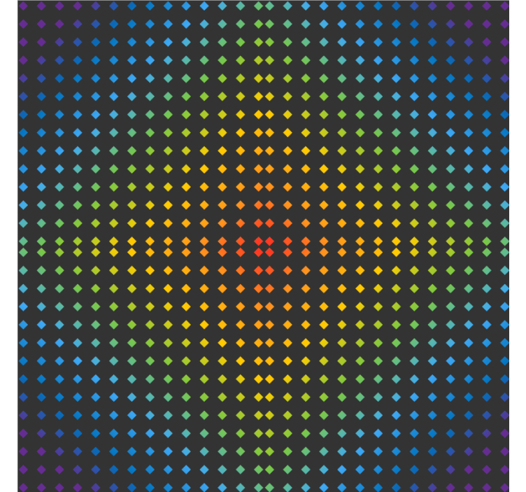 Texture coasters colorful polka dot design - TenStickers