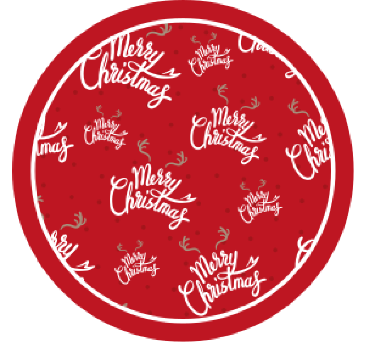 Christmas coasters festive red celebration - TenStickers