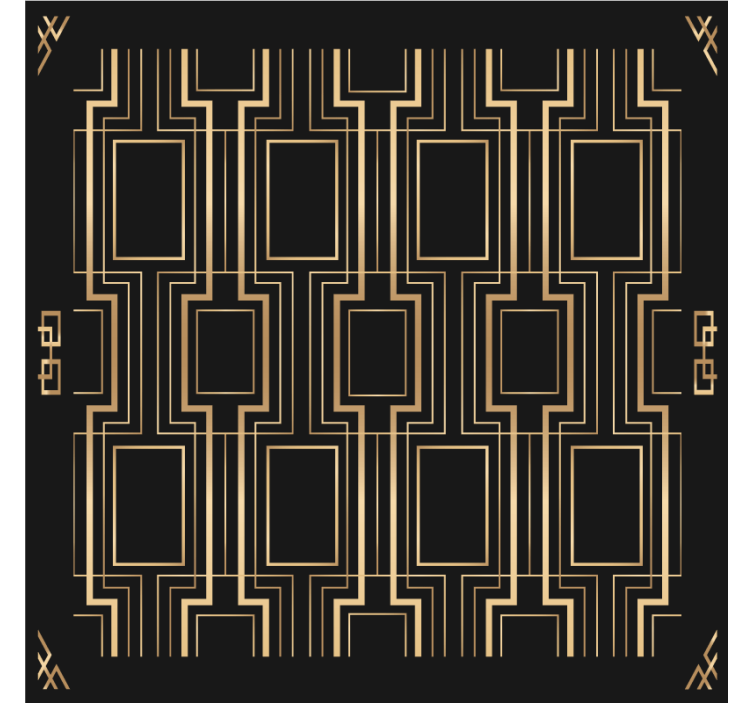 Texture coasters with geometric pattern inspiration - TenStickers