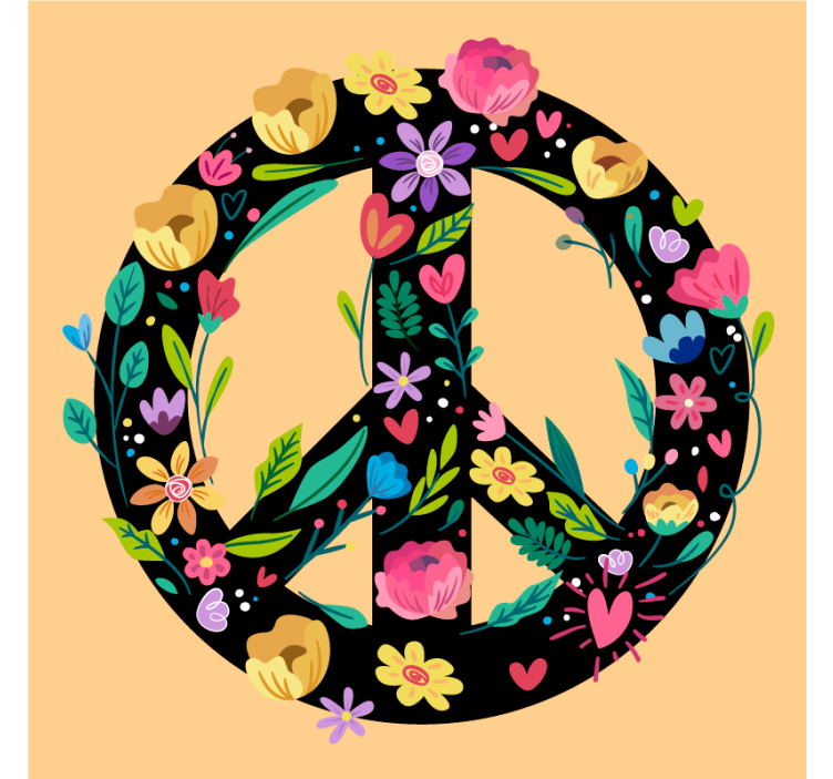 Text coasters botanical serenity symbol - TenStickers