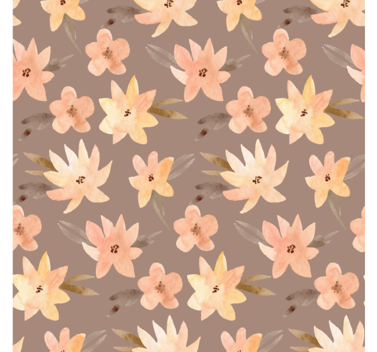 Texture coasters with botanical design surface - TenStickers