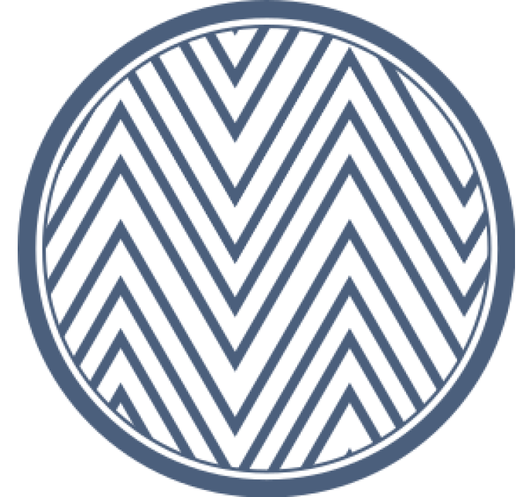 Texture coasters chevron pattern surface - TenStickers