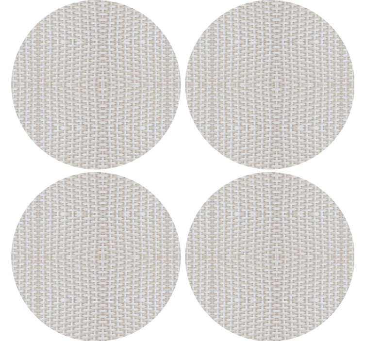 Texture coasters textured circular surface mats - TenStickers