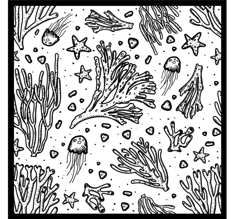 Texture coasters inspired by underwater life - TenStickers