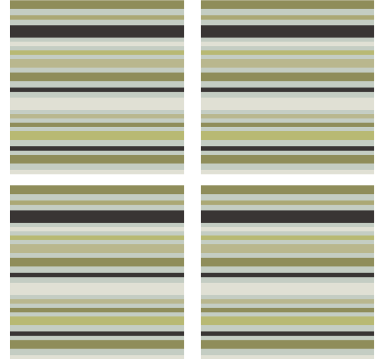 Texture coasters green and black striped design - TenStickers