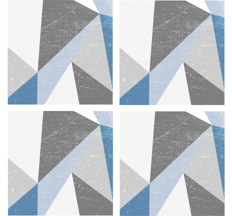 Texture coasters with geometric angular shapes - TenStickers