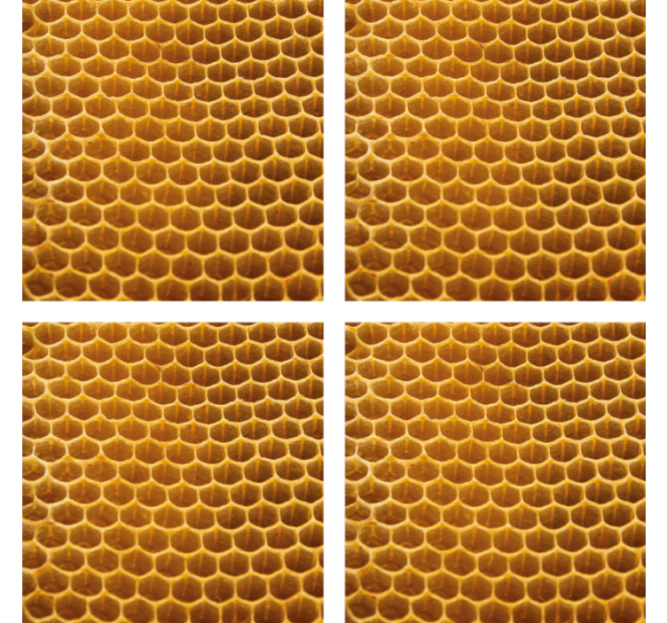 Honeycomb hexagons texture coaster - TenStickers