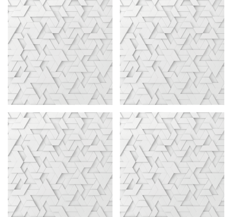 Texture coasters with geometric textured design - TenStickers