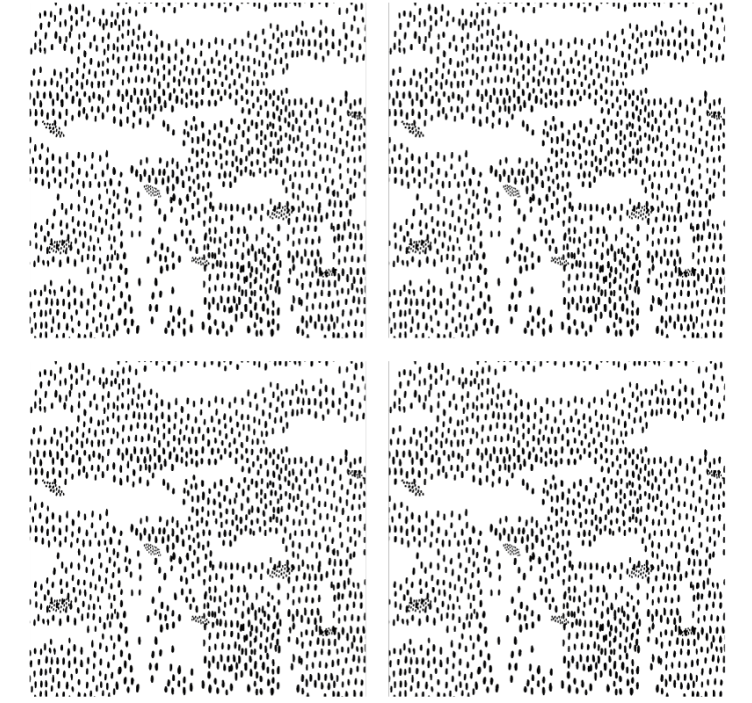 Texture coasters abstract black design - TenStickers