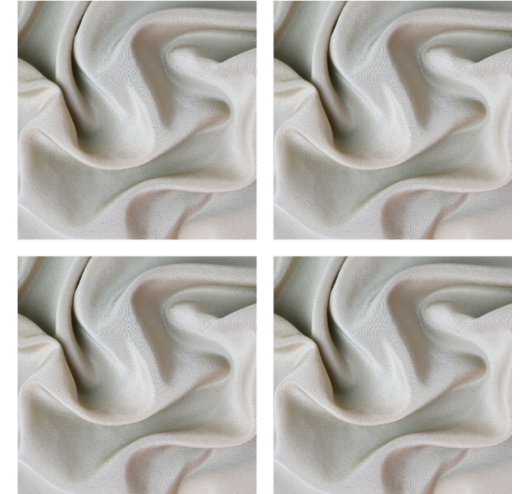 Texture coasters elegant soft fabric design - TenStickers