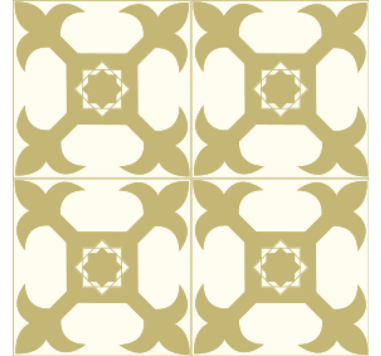 Texture coasters with symmetrical pattern design - TenStickers