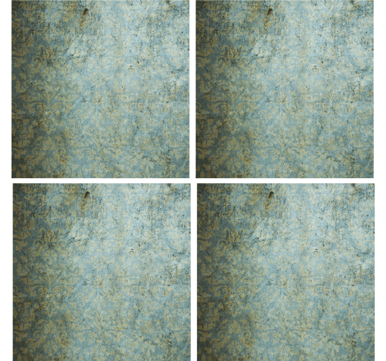 Texture coasters aged blue design - TenStickers