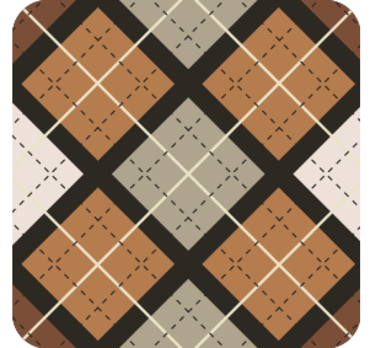 Texture coasters geometric pattern squares - TenStickers