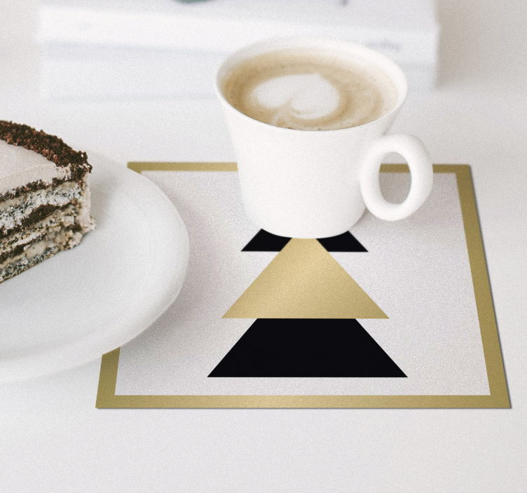 Christmas Elegant tree pattern drink coaster - TenStickers