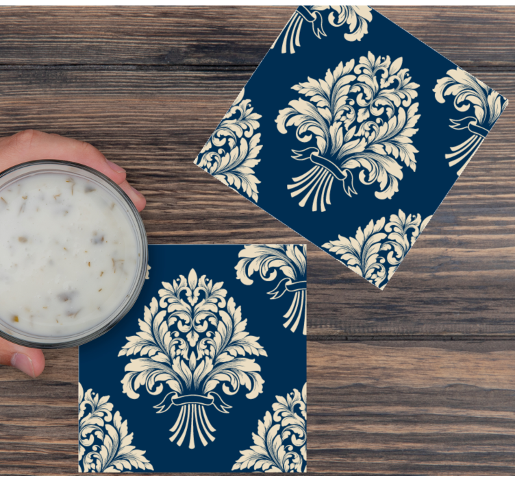 Damascus motifs vintage coaster - TenStickers