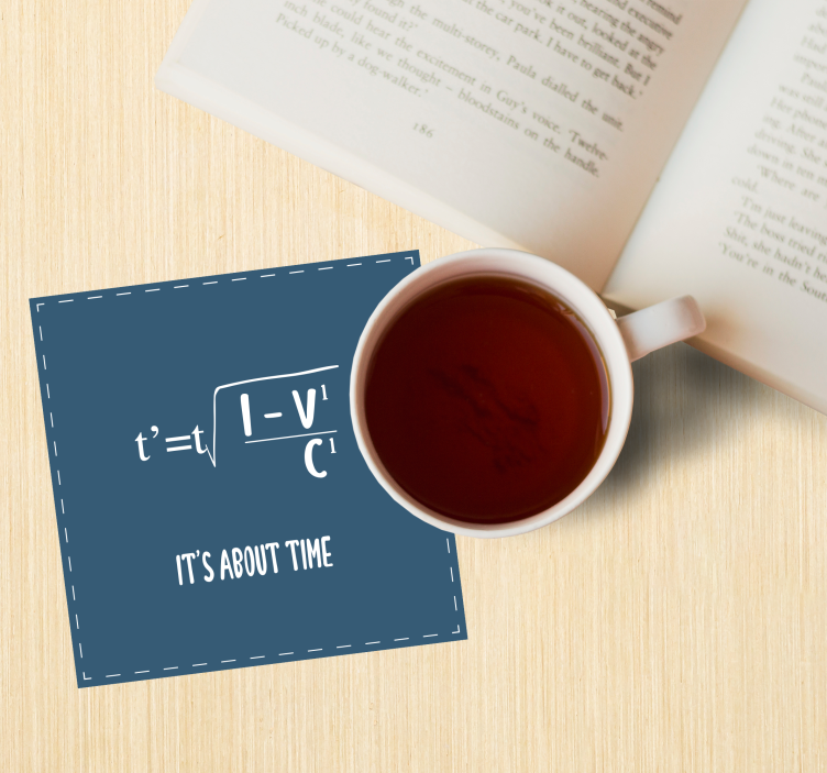 It's about time geek coasters - TenStickers