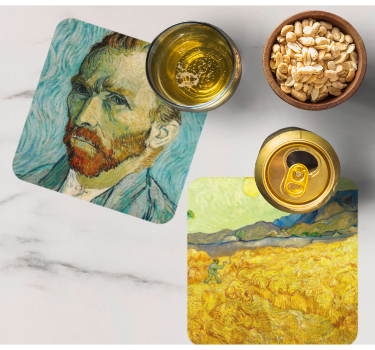 Van Gogh's art more coasters - TenStickers
