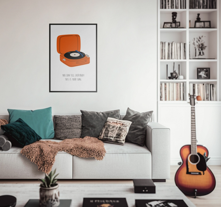 Oh, que bonito amorOh, how beautiful love is living room poster - TenStickers