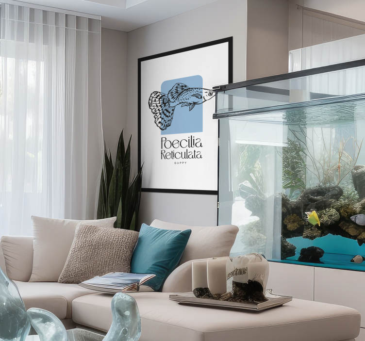 guppy fish fish poster - TenStickers