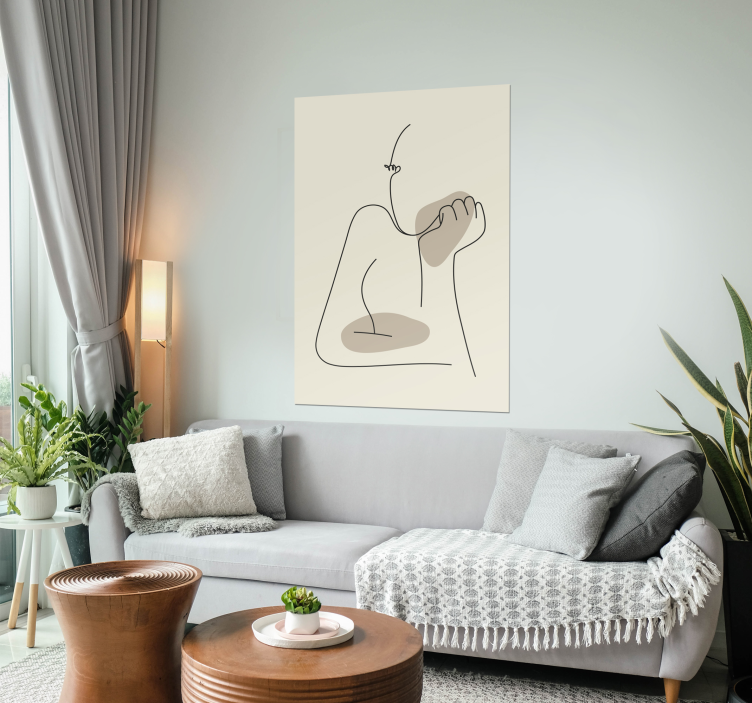 Abstract line art front poster - TenStickers