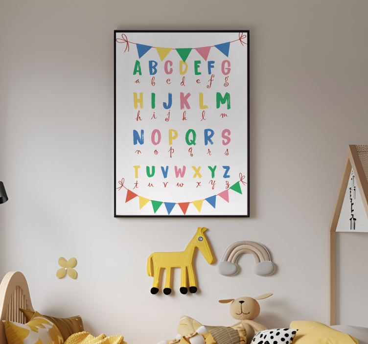 capital and low alphabet nursery poster - TenStickers