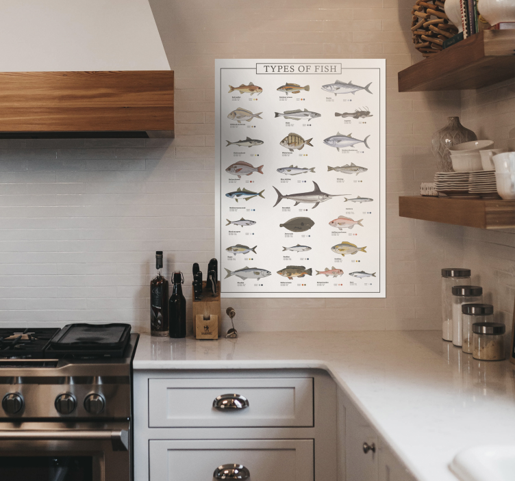 Different fishes poster print - TenStickers