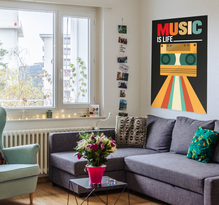 Music quote poster design - TenStickers