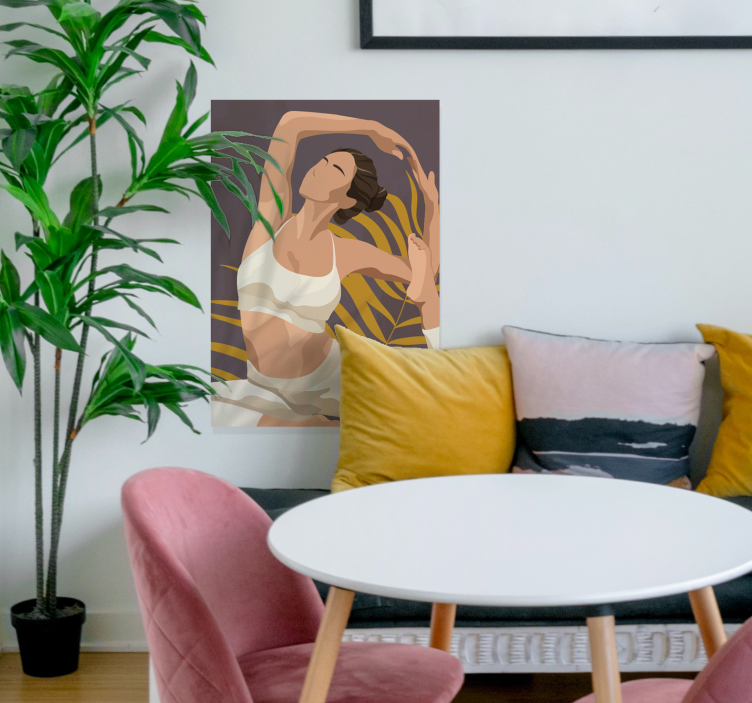 Yoga IllustrationYoga illustration is an artistic representation  - TenStickers