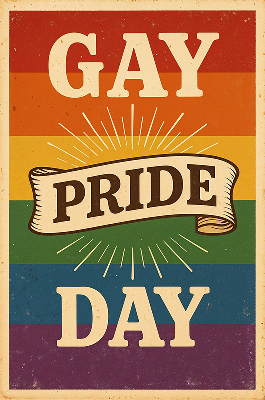 Gay Pride Day quote poster - TenStickers
