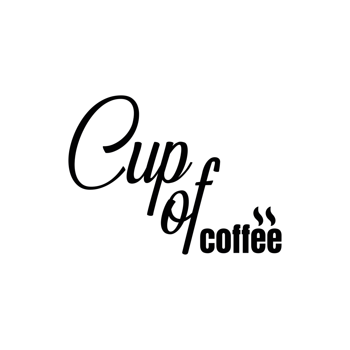 Kitchen poster cup of coffee minimalist style 3 - TenStickers